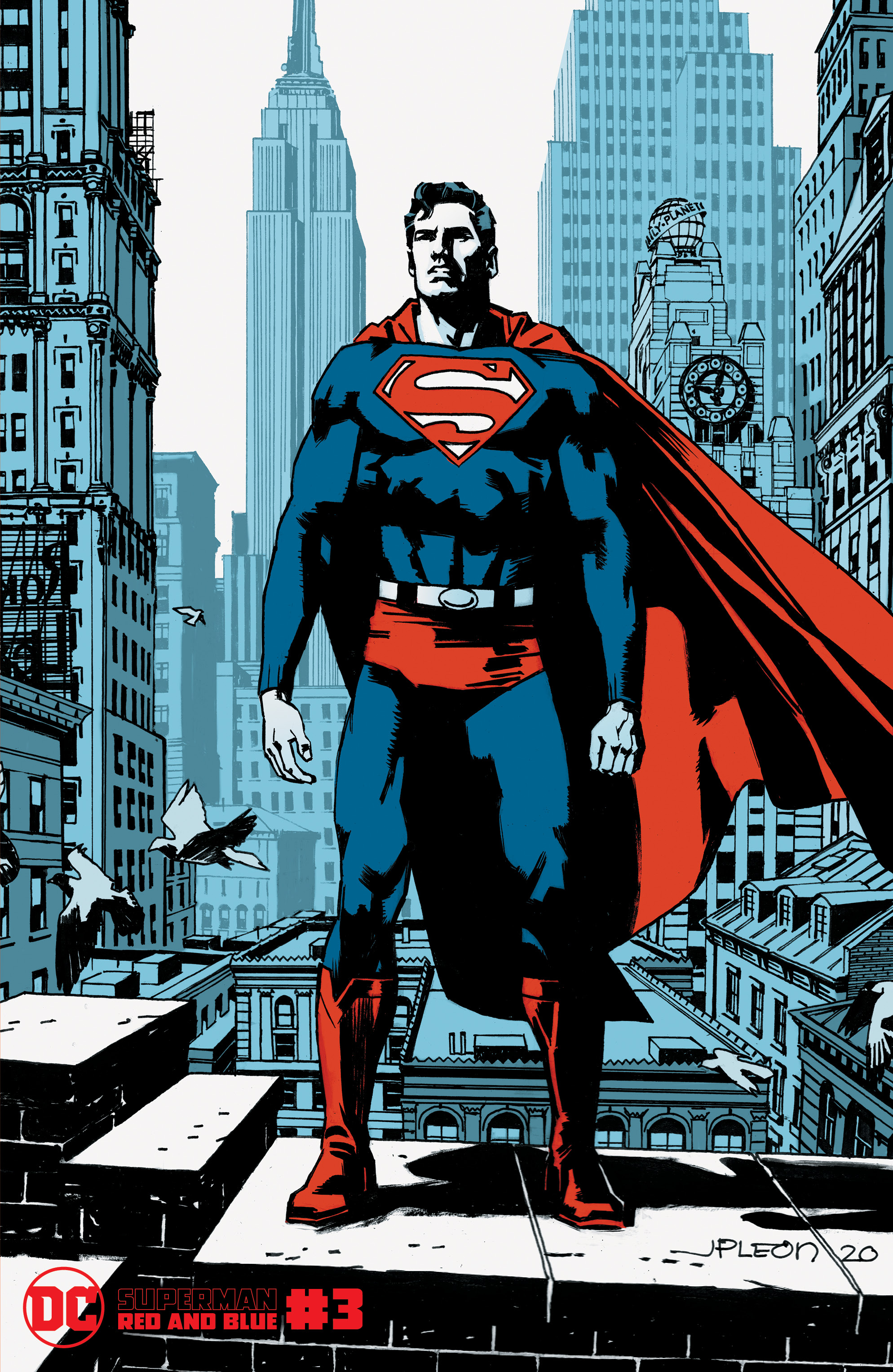 Superman Red & Blue #3 Cover B John Paul Leon Variant (Of 6)