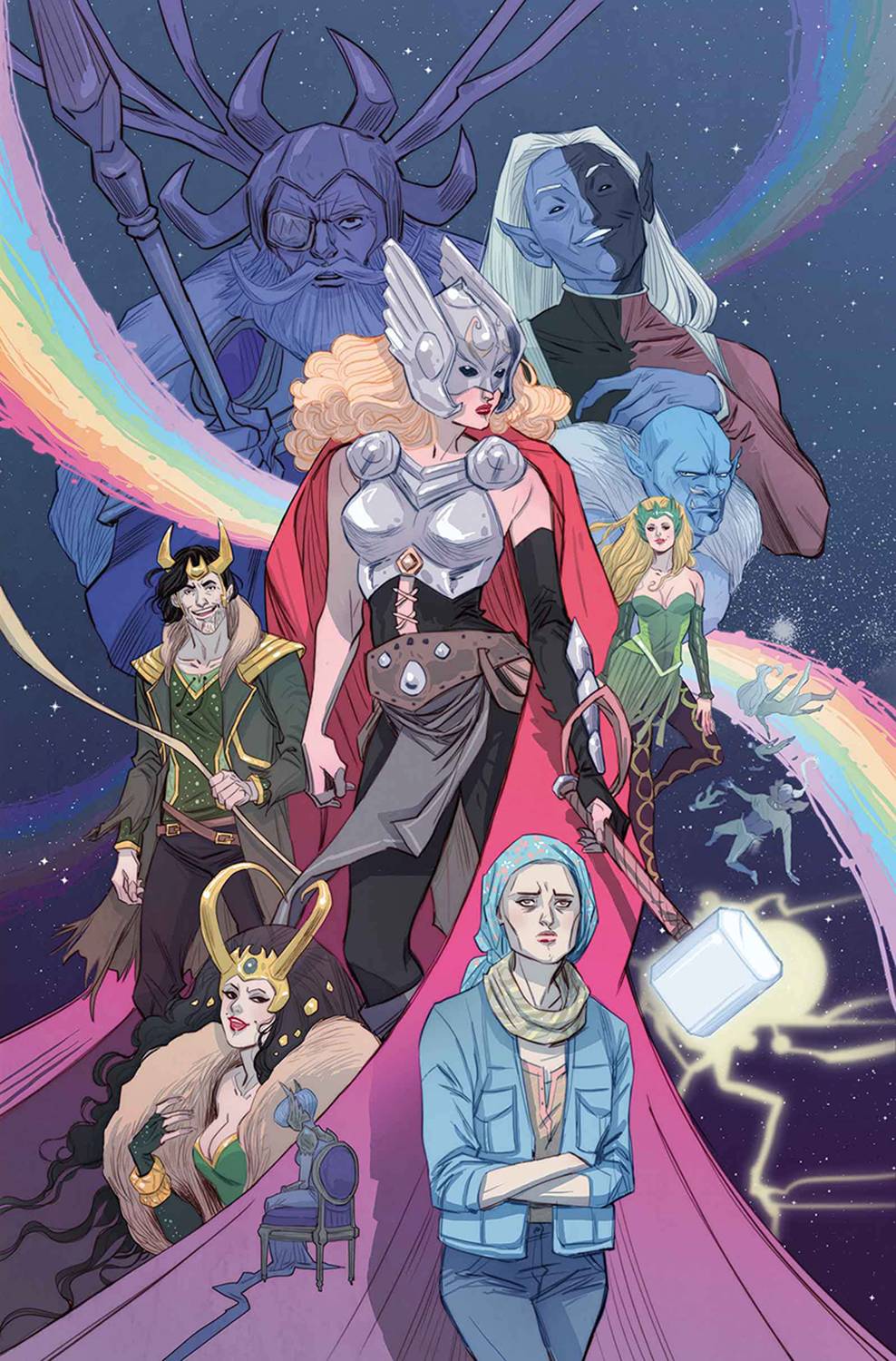 Mighty Thor #8 Sauvage Story Thus Far Variant (2015)