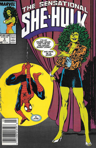 The Sensational She-Hulk #3 [Newsstand](1989) - Vf/Nm 9.0