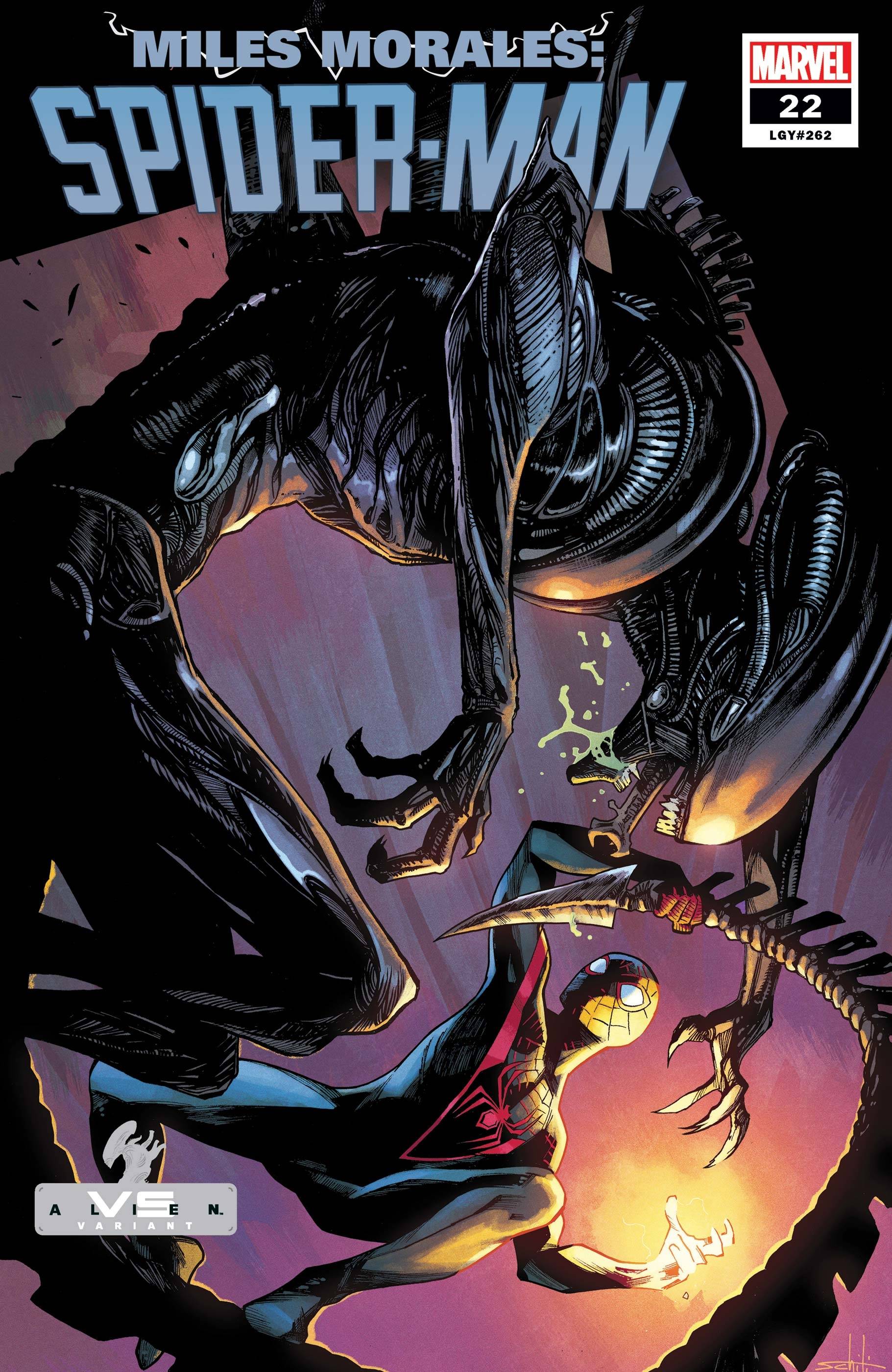 Miles Morales: Spider-Man #22 Schiti Marvel Vs Alien Variant (2019)