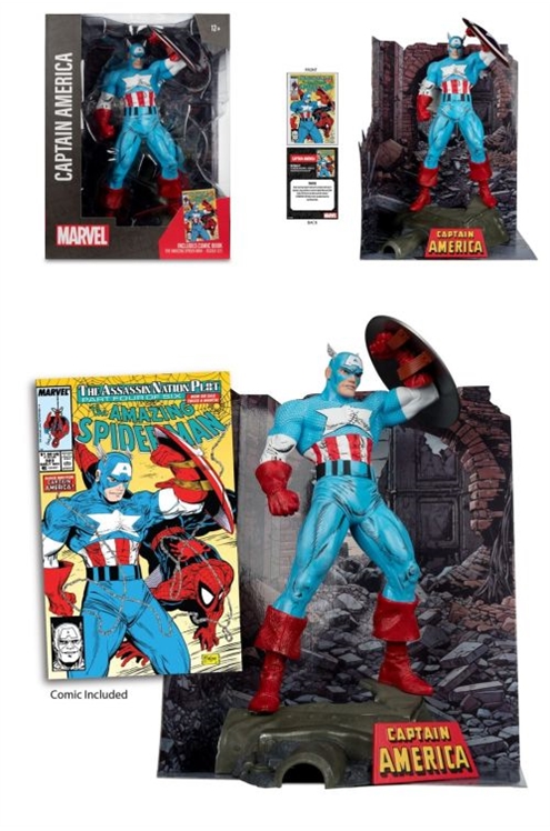 ***Pre-Order*** Marvel Posed Statue 1/6 Captain America By Todd Mcfarlane (Spider-Man #323)