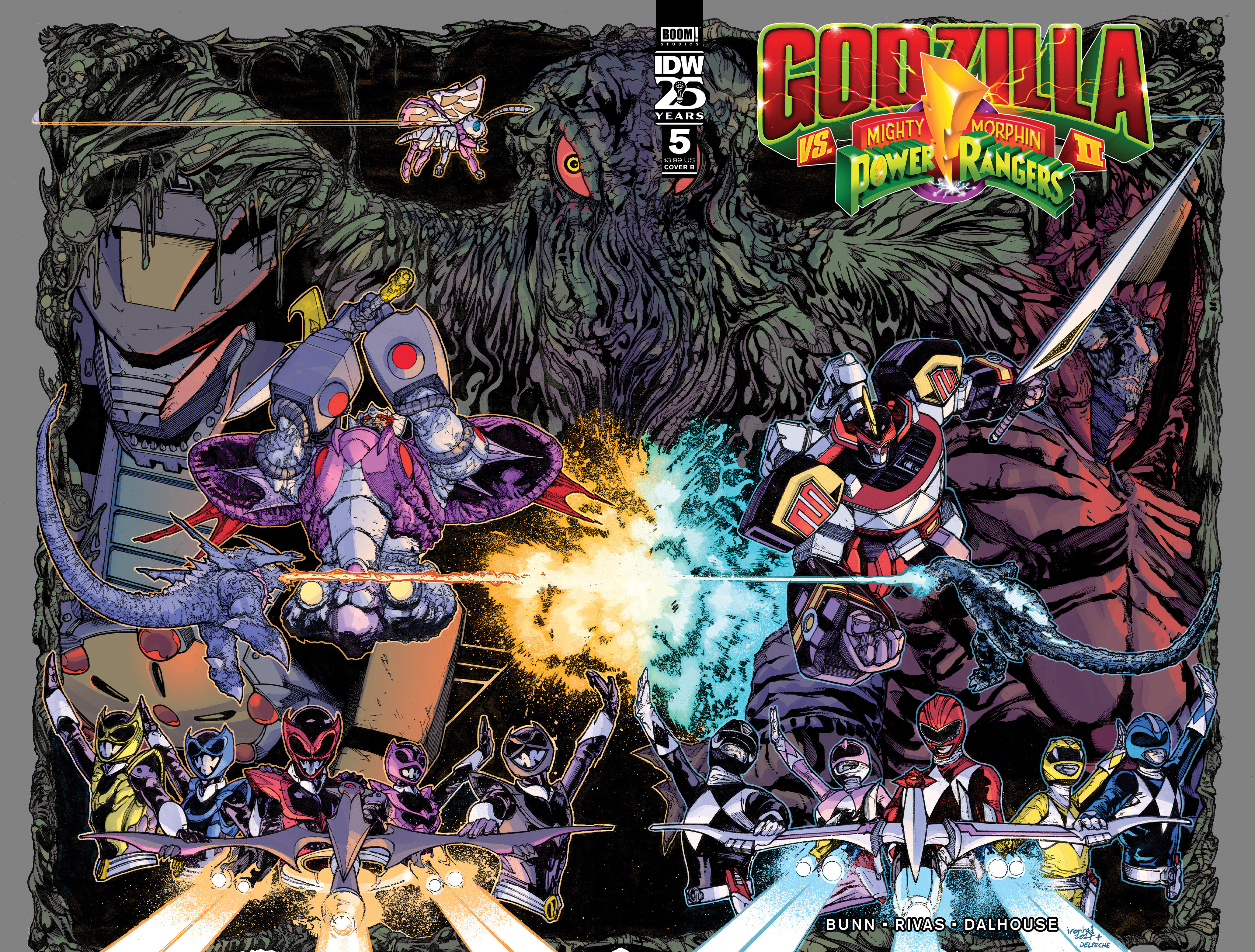 Godzilla Vs. The Mighty Morphin Power Rangers II #5 Cover B Sanchez