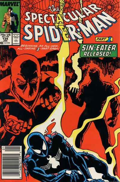 The Spectacular Spider-Man #134 [Newsstand] - Fn/Vf