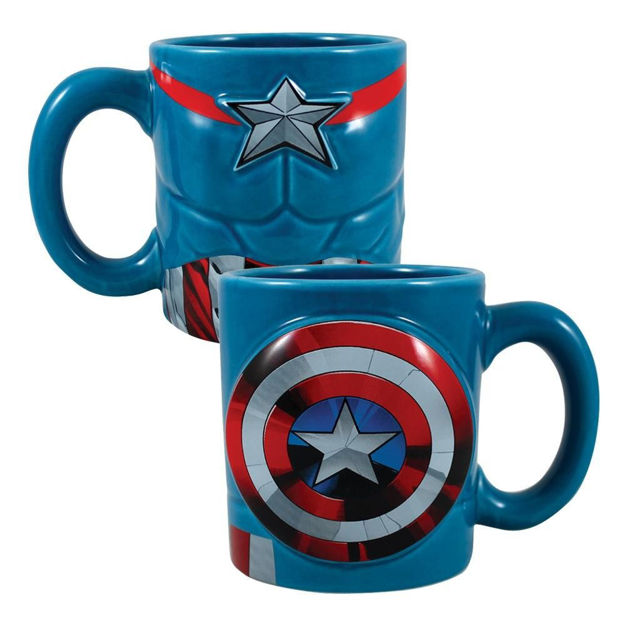 Marvel Captain America 20 Oz. Sculpted Ceramic Mug