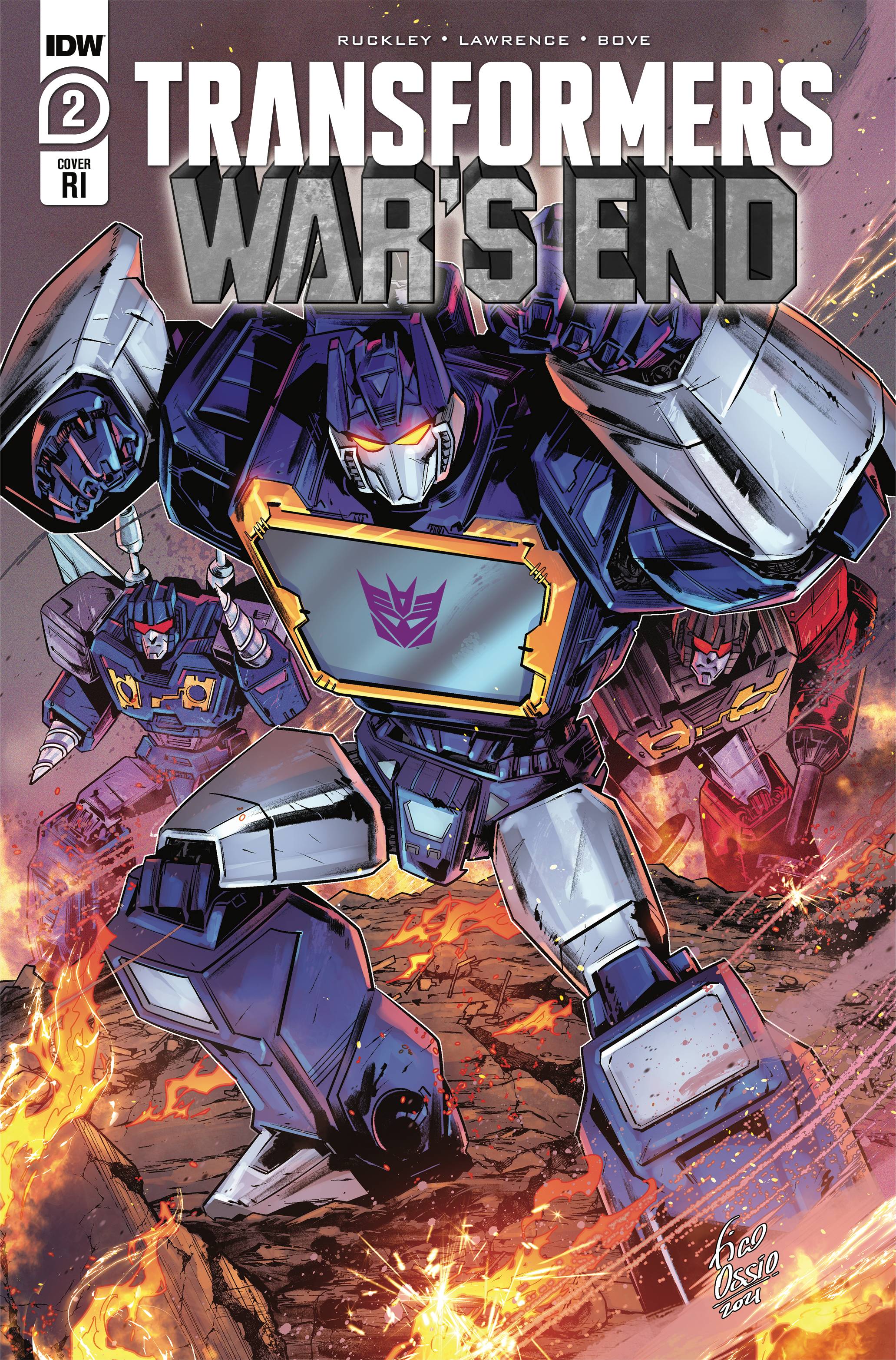 Transformers Wars End #2 Cover C 10 Copy Fico Ossio Incentive (Of 4)