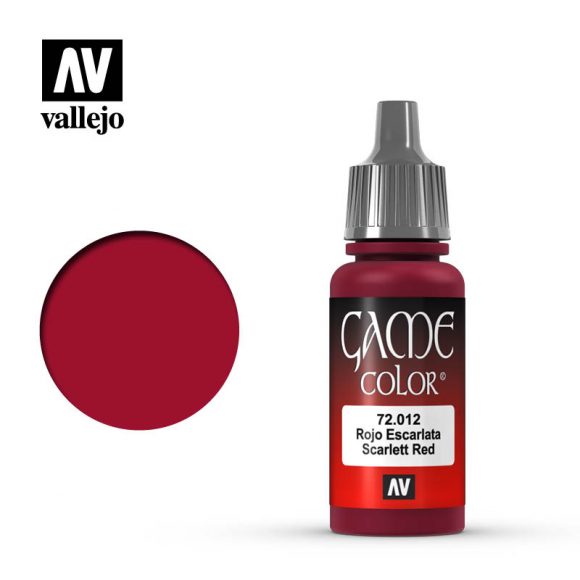 Vallejo Game Color Scar Red Paint, 17Ml