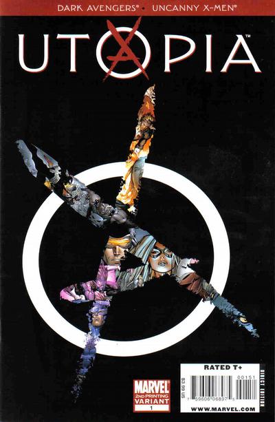Dark Avengers Uncanny X-Men Utopia #1 2nd Printing Variant (2009)