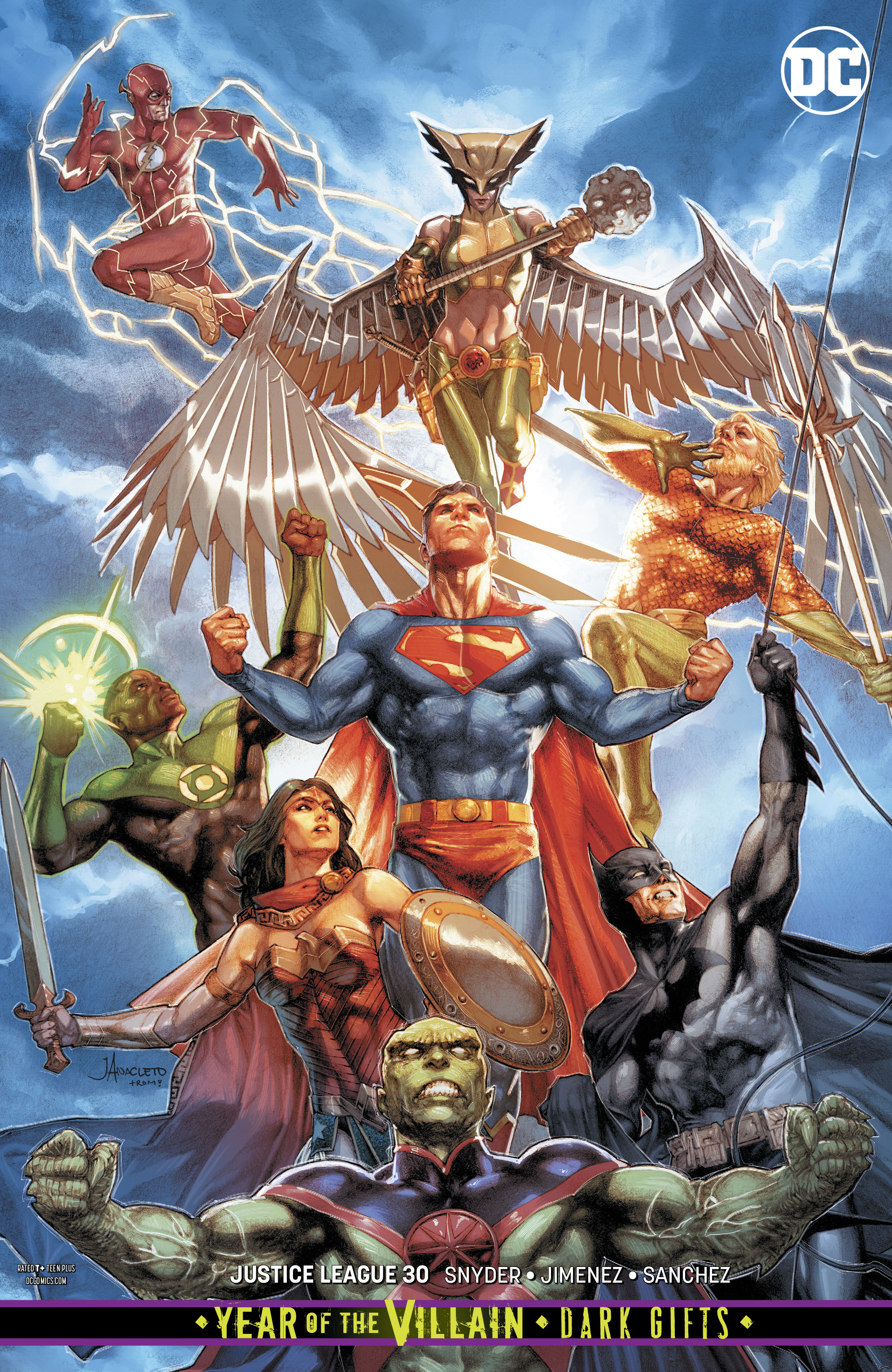 Justice League #30 Card Stock Variant Edition Year of the Villain Dark Gifts (2018)