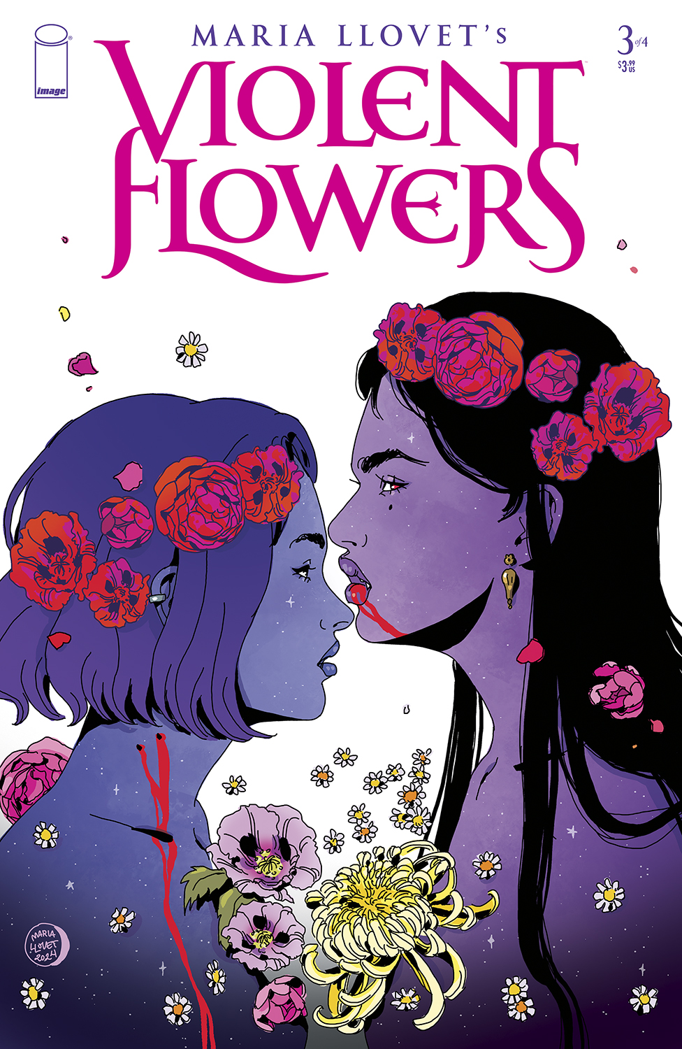 Violent Flowers #3 Cover B Maria Llovet Flower Crown Variant (Mature) (Of 4)