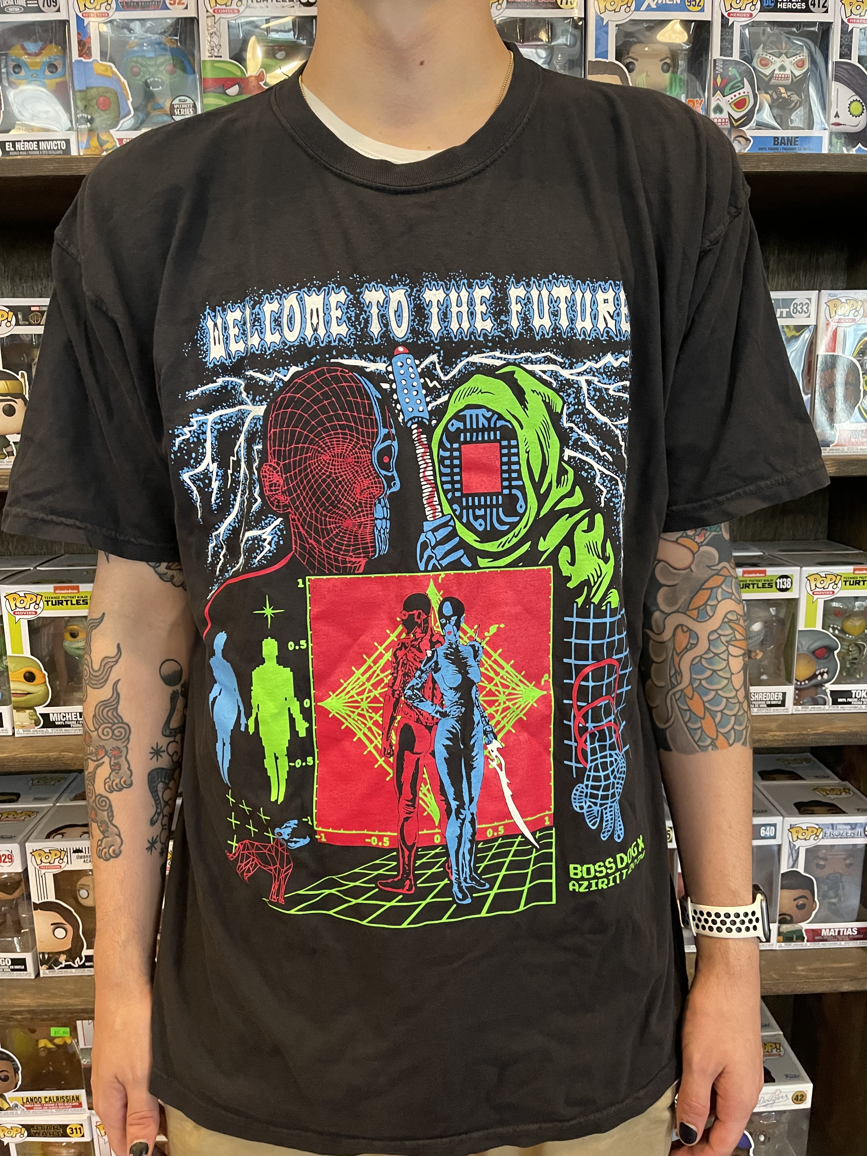 Boss Dog X Alexis Ziritt Welcome To The Future Mashup T-Shirt - XL