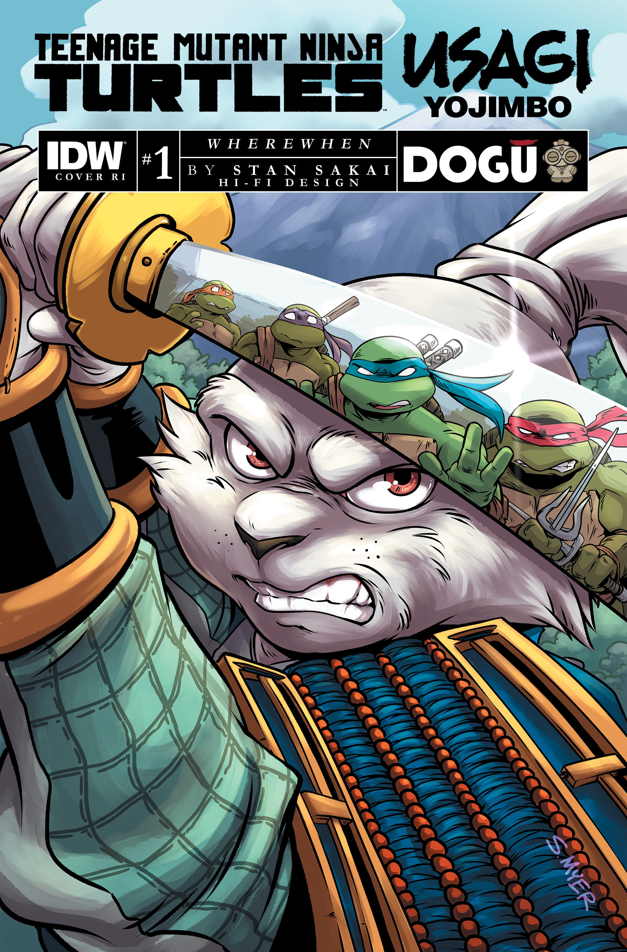Teenage Mutant Ninja Turtles/Usagi Yojimbo WhereWhen #1 Cover D 1 for 10 Incentive Myer