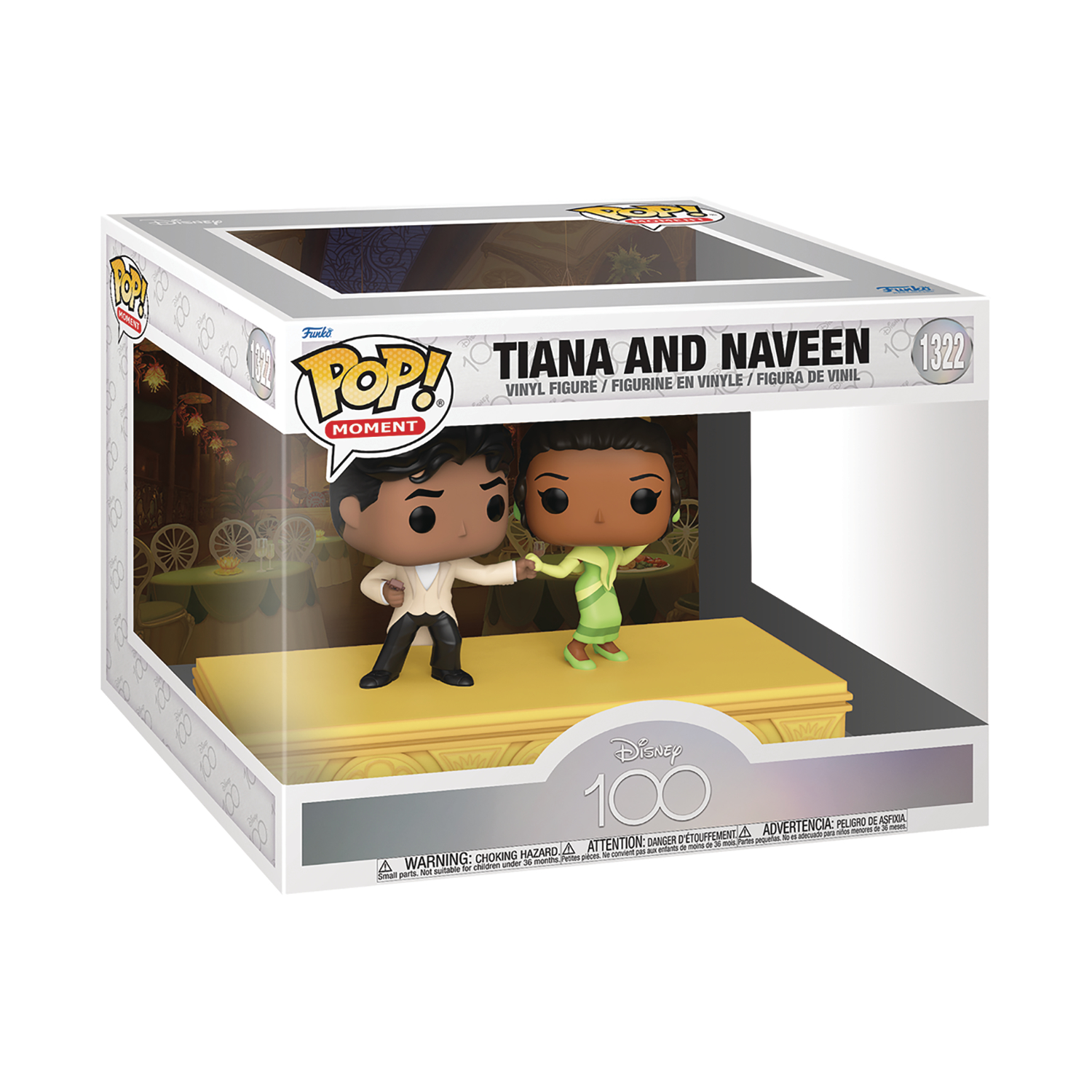 Pop Moments Disney 100th Tiana & Naveen Vinyl Figure