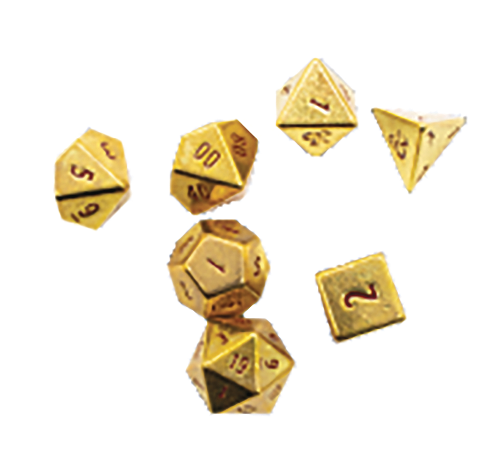 Dungeons & Dragons Rpg 50th Anniversary Heavy Metal Dice (7Ct)