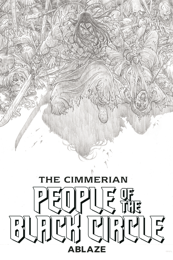 Cimmerian People of Black Circle #1 Cover G 1 for 20 Black & White Art Proof Edition (Mature)