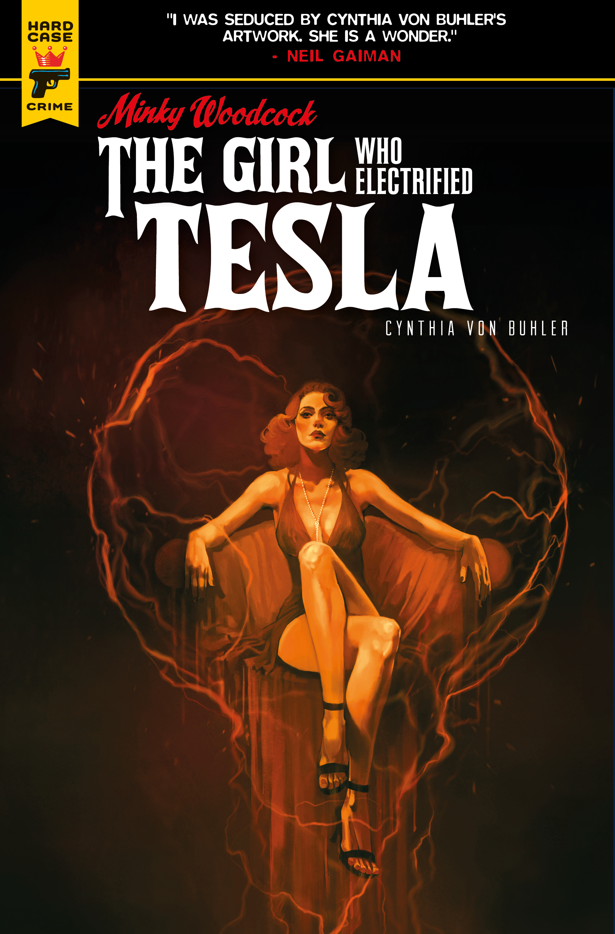 Minky Woodcock Girl Electrified Tesla #3 Cover C Caranfa (Mature)
