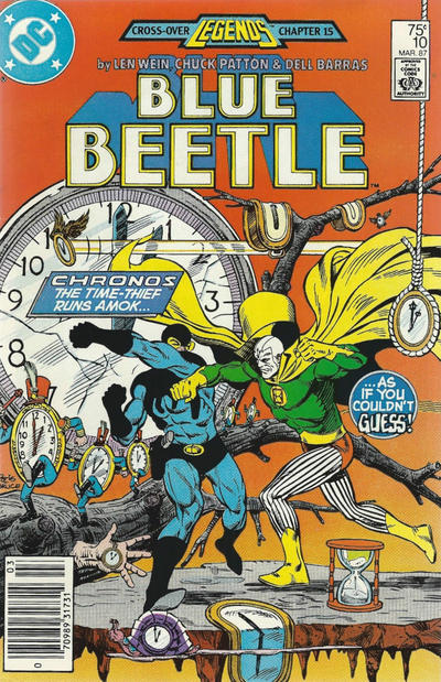 Blue Beetle #10 [Newsstand](1986)-Fine (5.5 – 7)