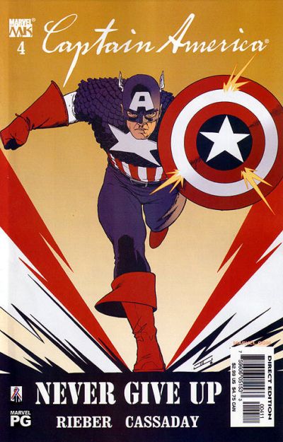 Captain America #4 [Direct Edition]-Very Fine (7.5 – 9)