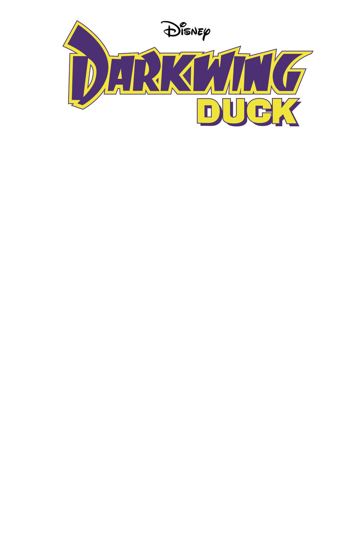 Darkwing Duck #1 Cover B Facsimile Blank Authentix