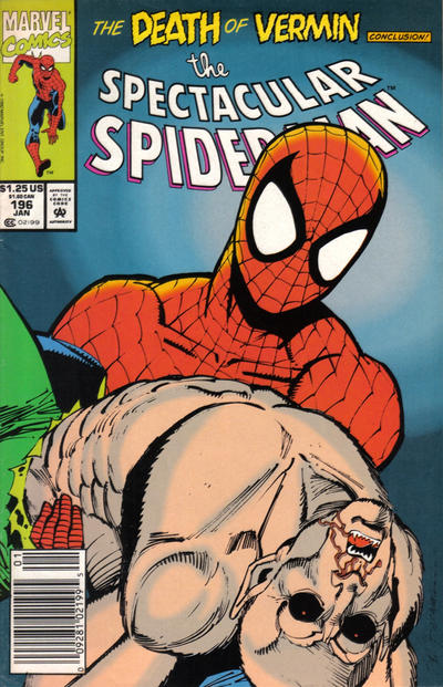 The Spectacular Spider-Man #196 [Newsstand]-Very Good (3.5 – 5)