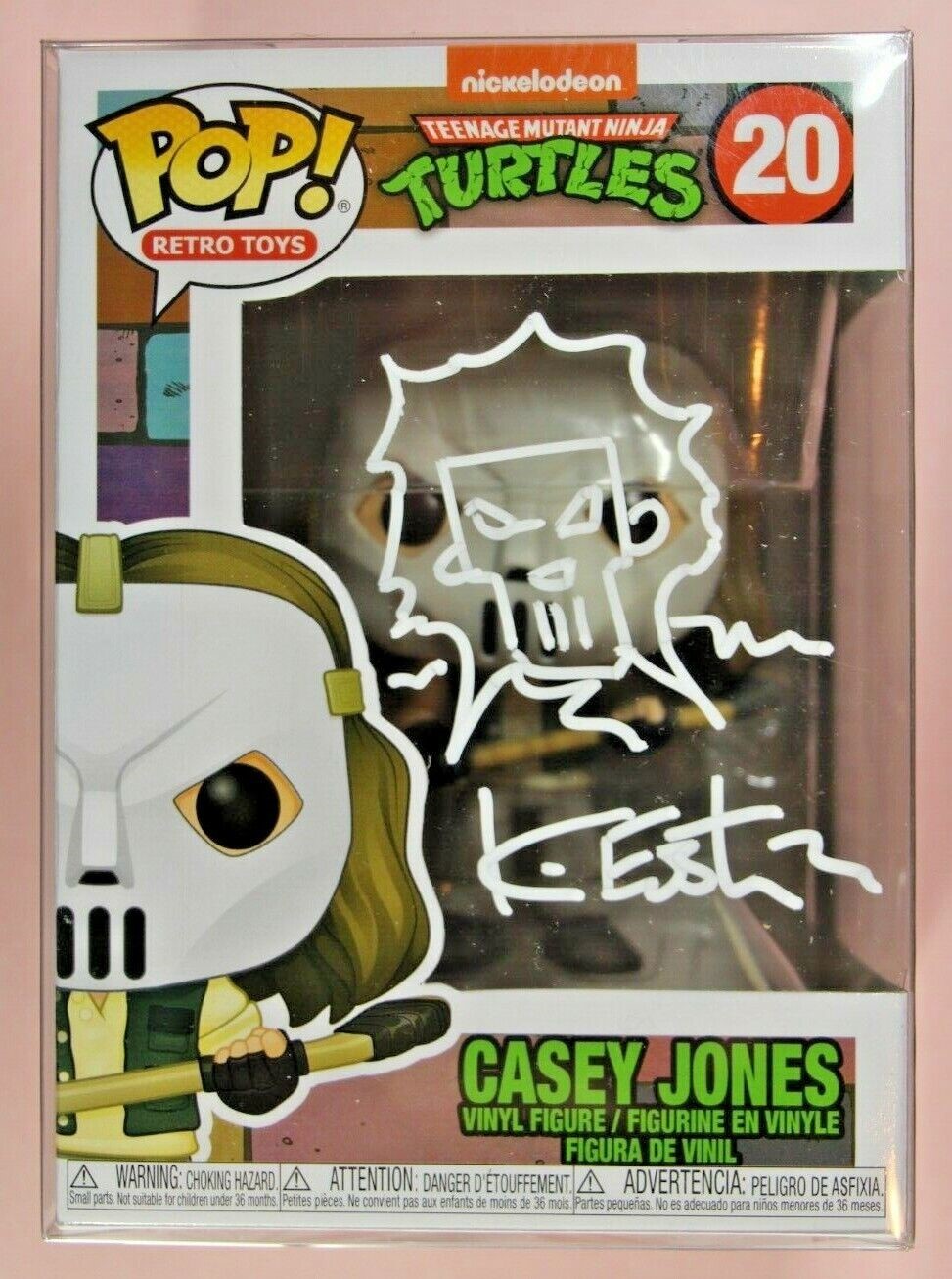 Teenage Mutant Ninja Turtles Casey Jones Funko Pop Figure Signed By Kevin Eastman