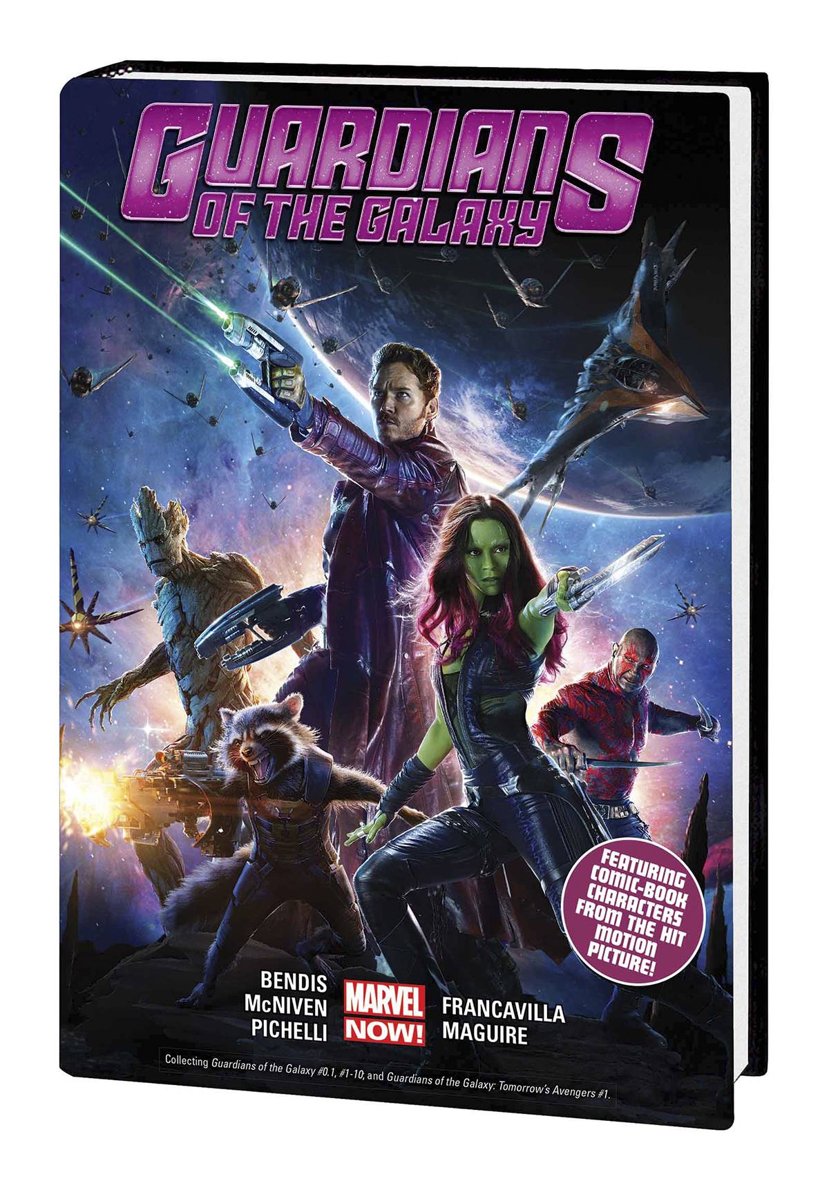 Guardians of Galaxy Hardcover Volume 1 Movie Cover