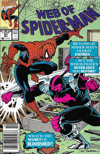 Web of Spider-Man #81 [Newsstand]-Very Good (3.5 – 5)