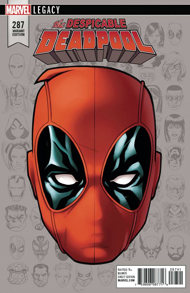 Despicable Deadpool #287 Mckone Legacy Headshot Variant Legacy (2017)