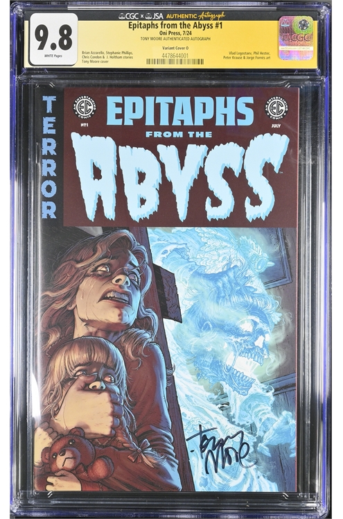 EC Epitaphs From The Abyss #1 Up Up & Away! Signed Variant Cgc 9.8