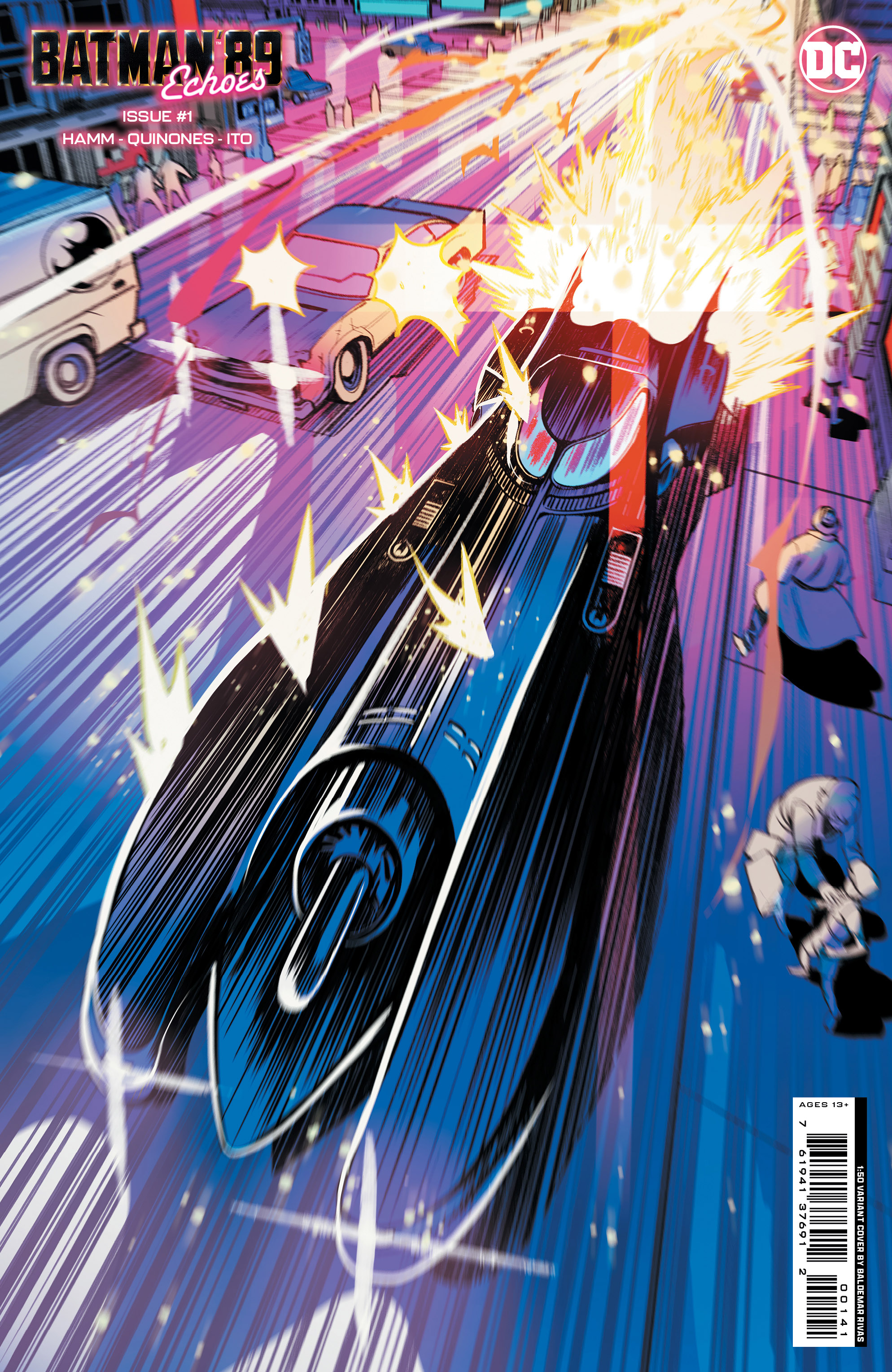 Batman '89 Echoes #1 Cover F 1 for 50 Incentive Cardstock Rivas, Baldemar (Of 6)