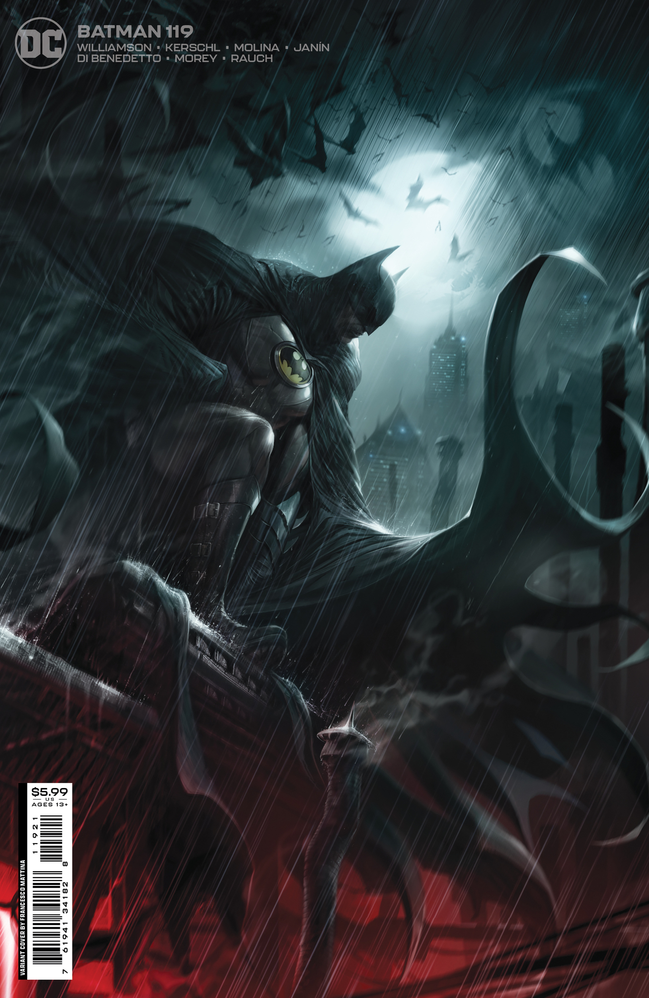 Batman #119 Cover B Francesco Mattina Card Stock Variant (2016)
