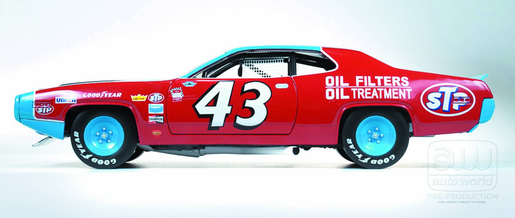 Aw Richard Petty 1972 Road Runner 1/18 Diecast