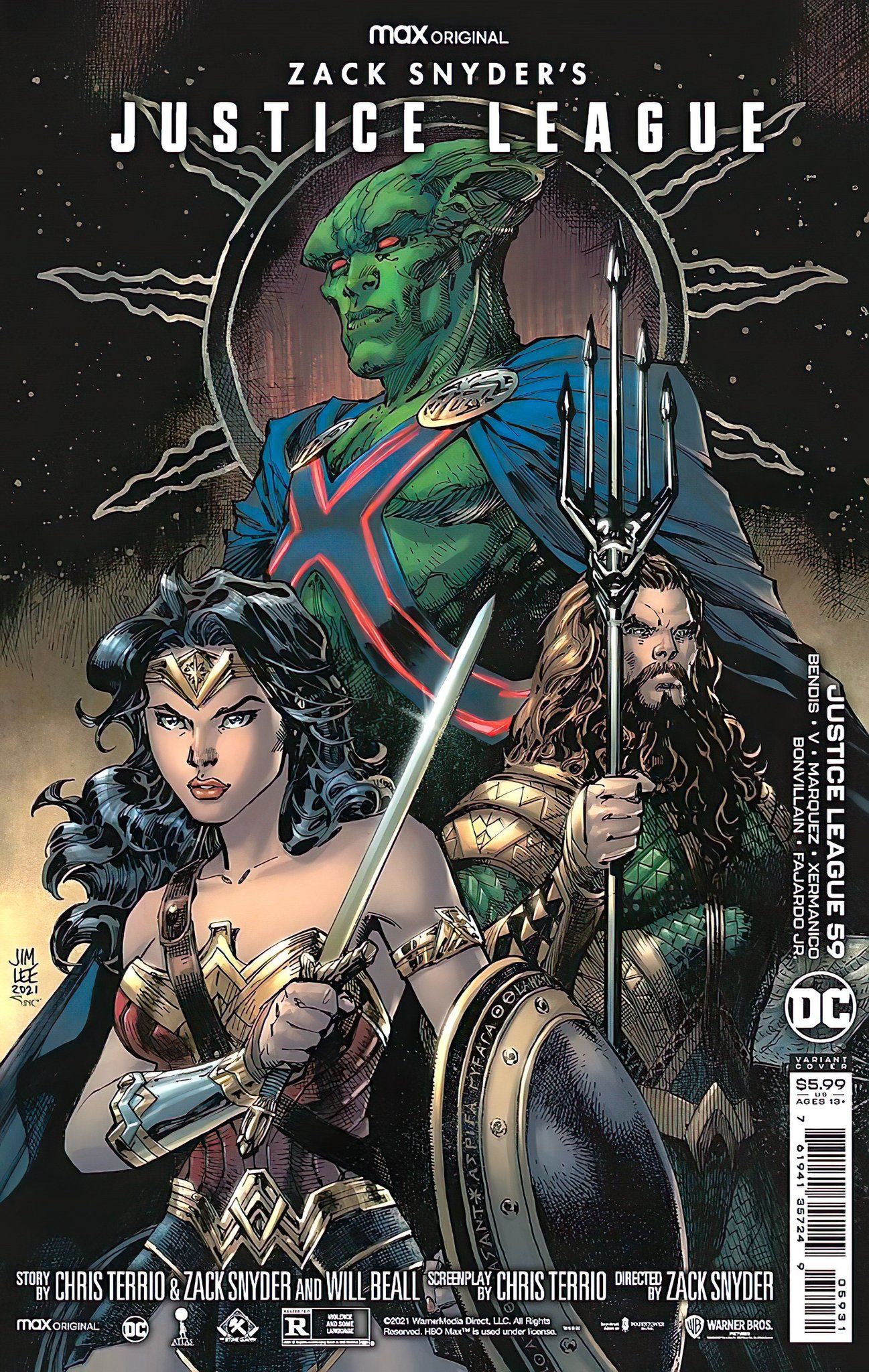 Justice League #59 Cover C Jim Lee Snyder Cut Variant (2018)