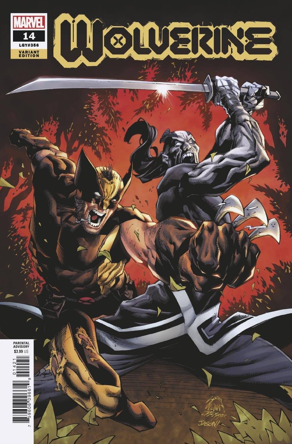 Wolverine #14 1 for 25 Incentive Ryan Stegman (2020)