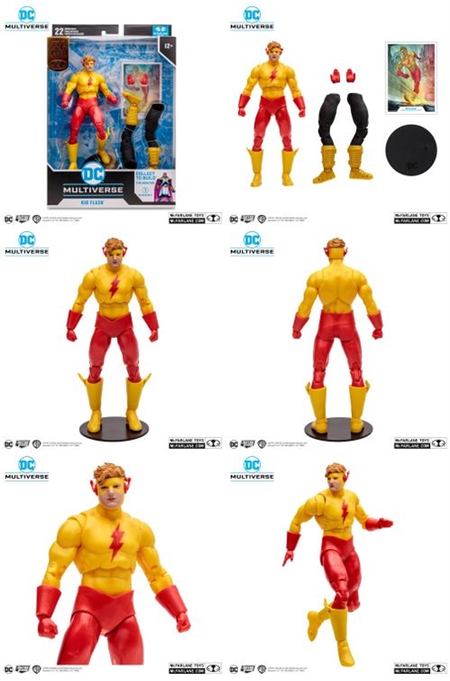 DC Build A Action Figure Kid Flash (Crisis) Gold Label