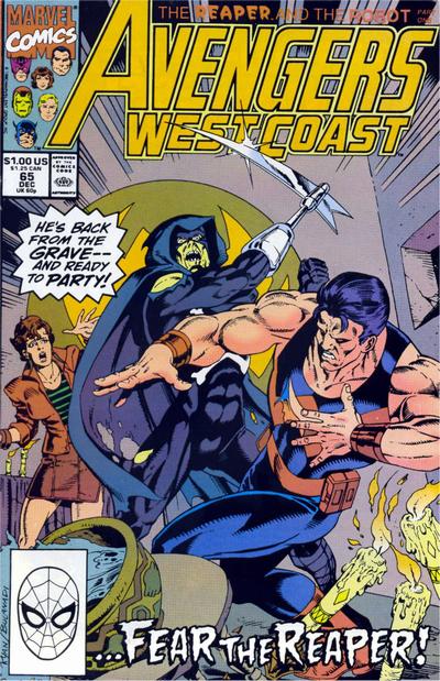 Avengers West Coast #65 [Direct]-Fine