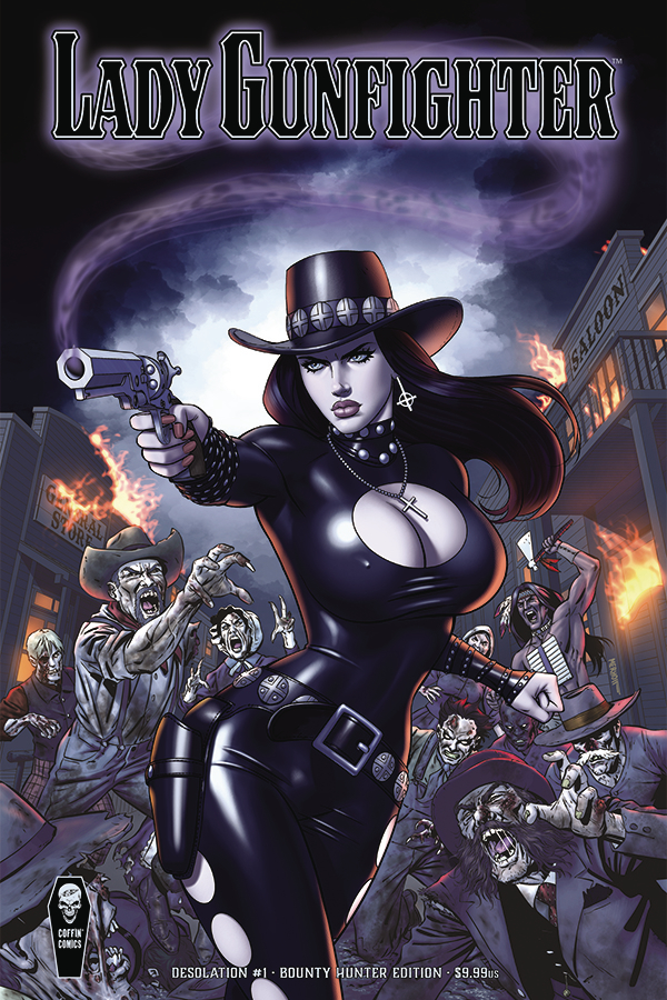 Lady Gunfighter Desolation #1 Cover B Merhoff Bounty Hunter (Mature)