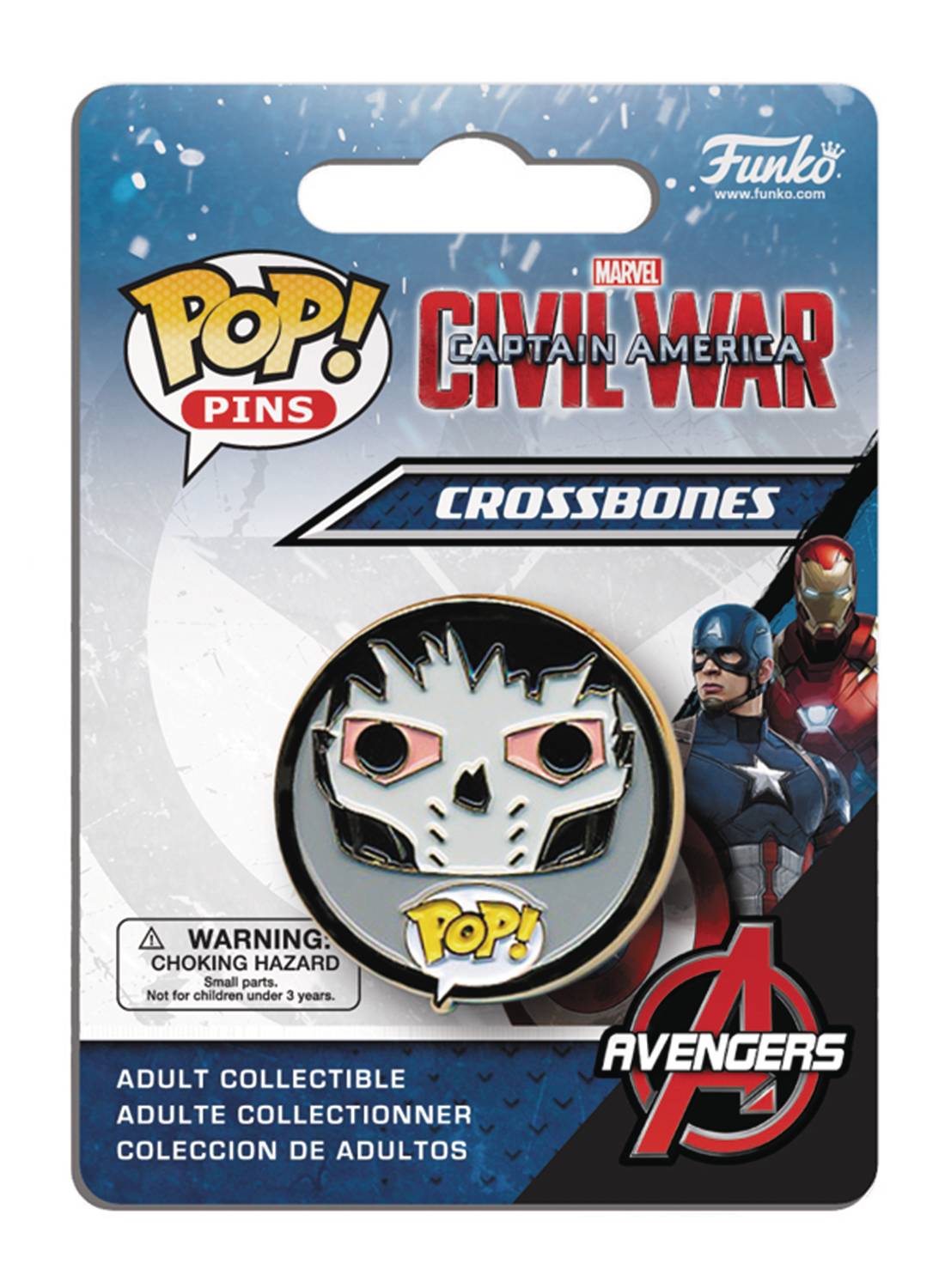 Pop Pins Captain America 3 Crossbones