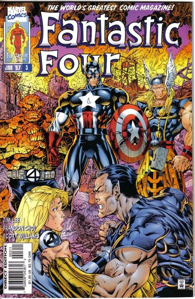 Fantastic Four #3 (1996) [Direct Edition]-Fine (5.5 – 7)