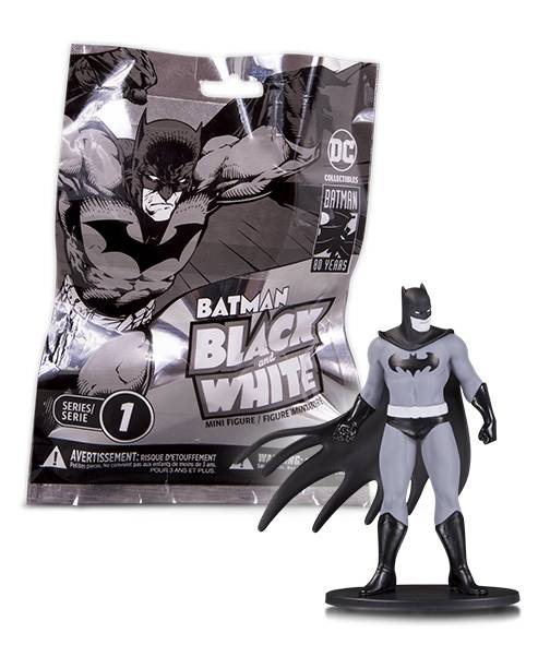 Batman Black & White Blind Bag Mini Figs W1 (18pc Cs) (Net)