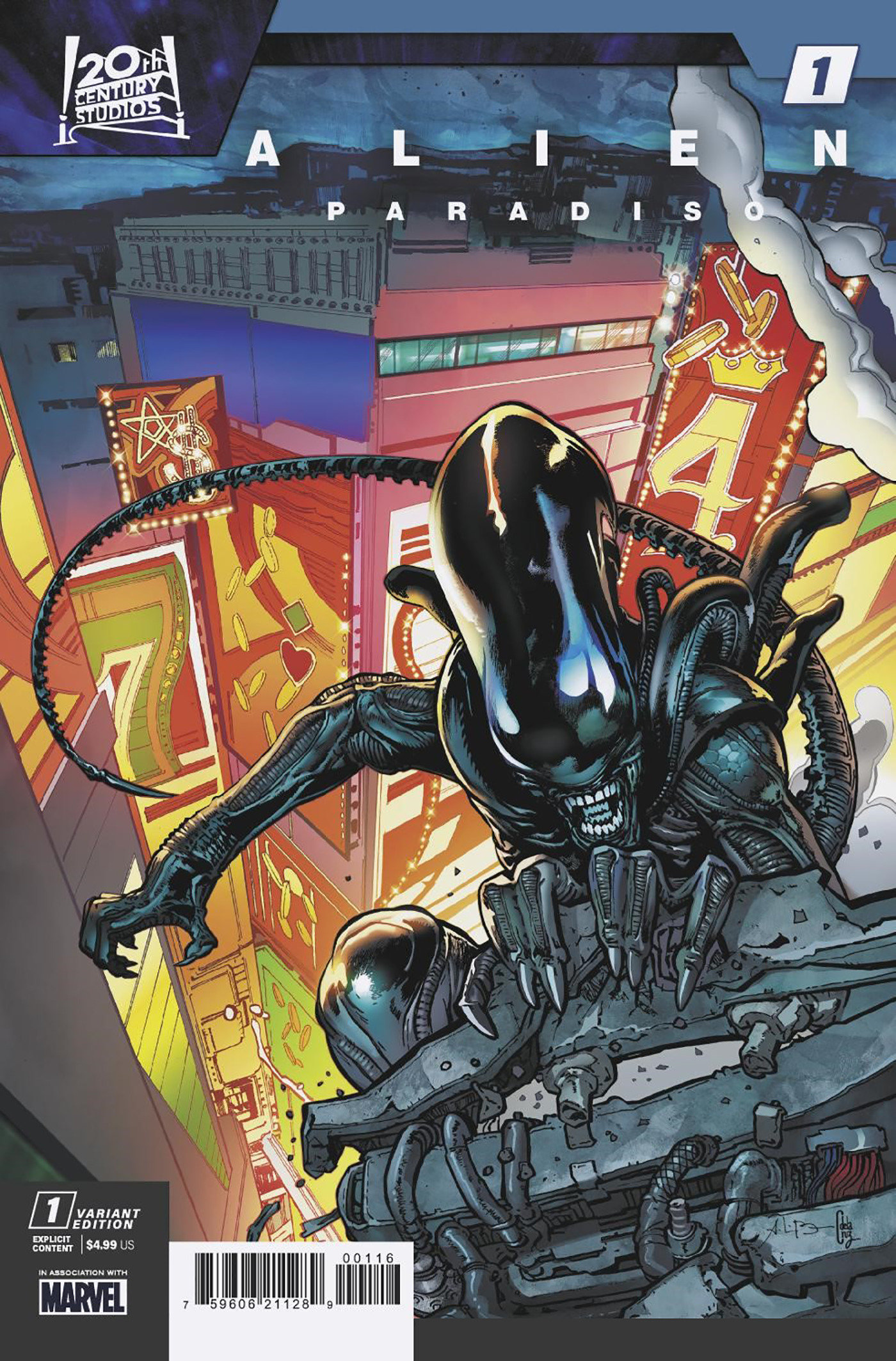 Alien: Paradiso #1 Andrei Bressan Variant 1 for 25 Incentive