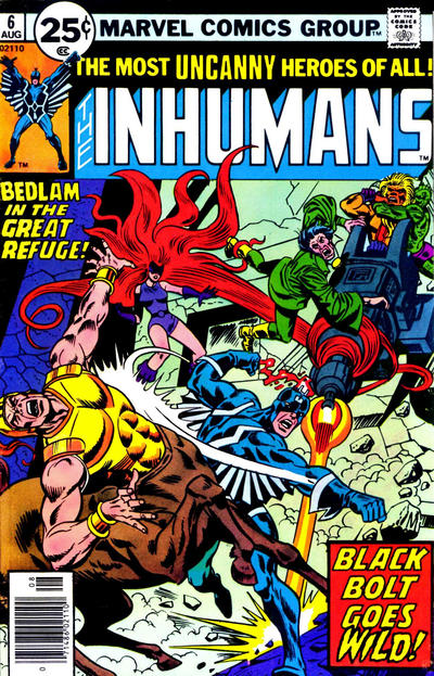 The Inhumans #6 [25¢](1975)-Very Good (3.5 – 5)