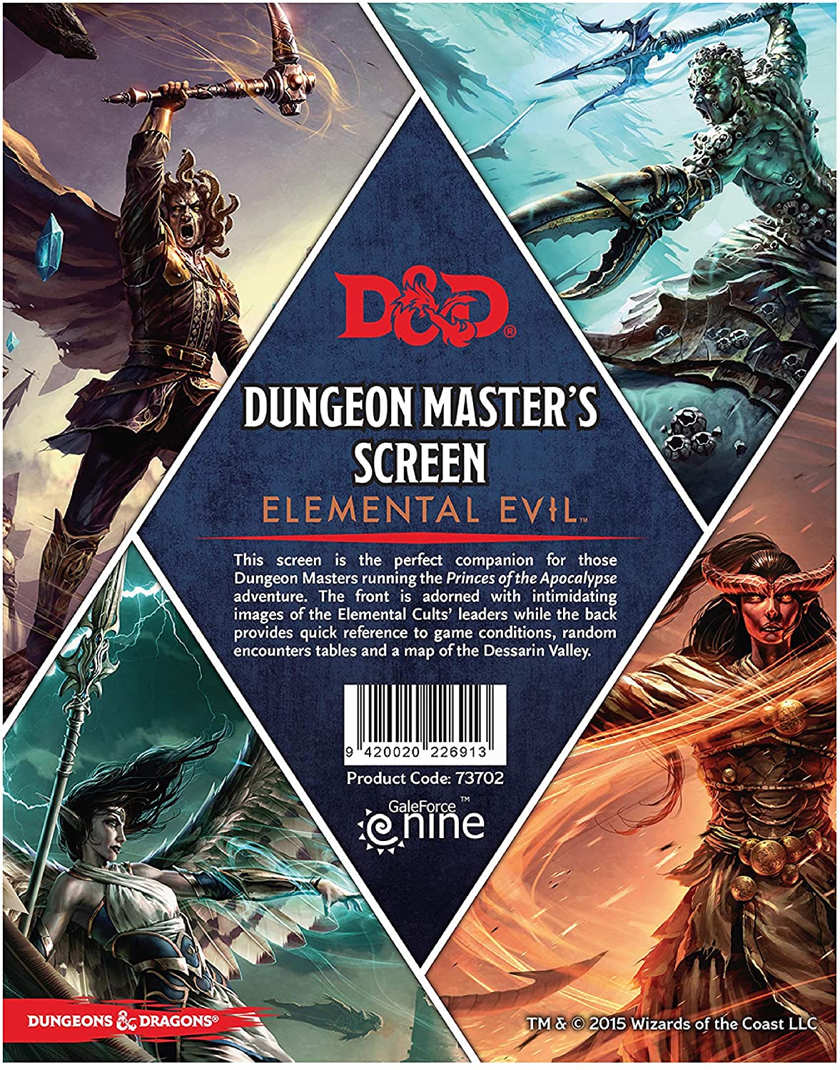Dungeons & Dragons - Dungeon Master Screen: Elemental Evil