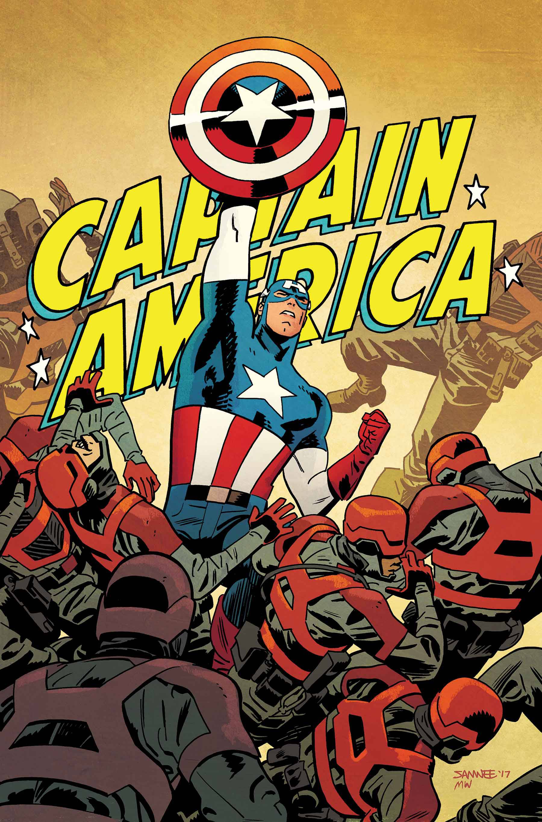 Captain America #695 By Samnee Poster