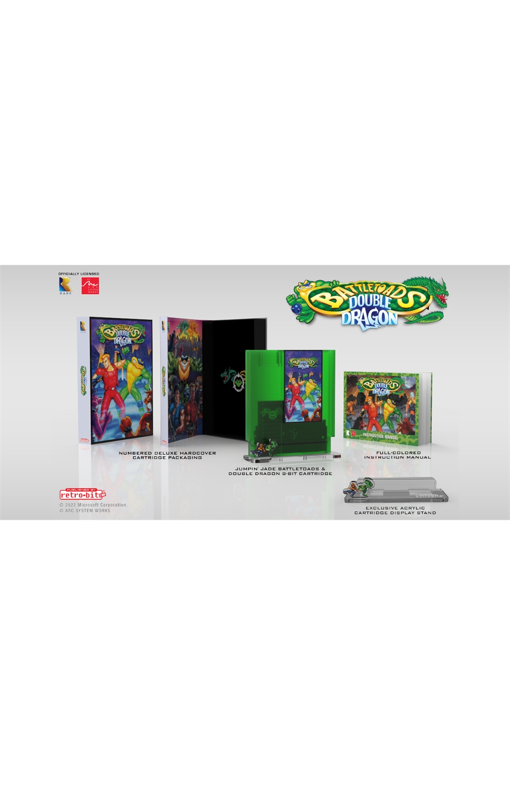 Retro-Bit Battletoads And Double Dragon Collector's Cartridge For Snes