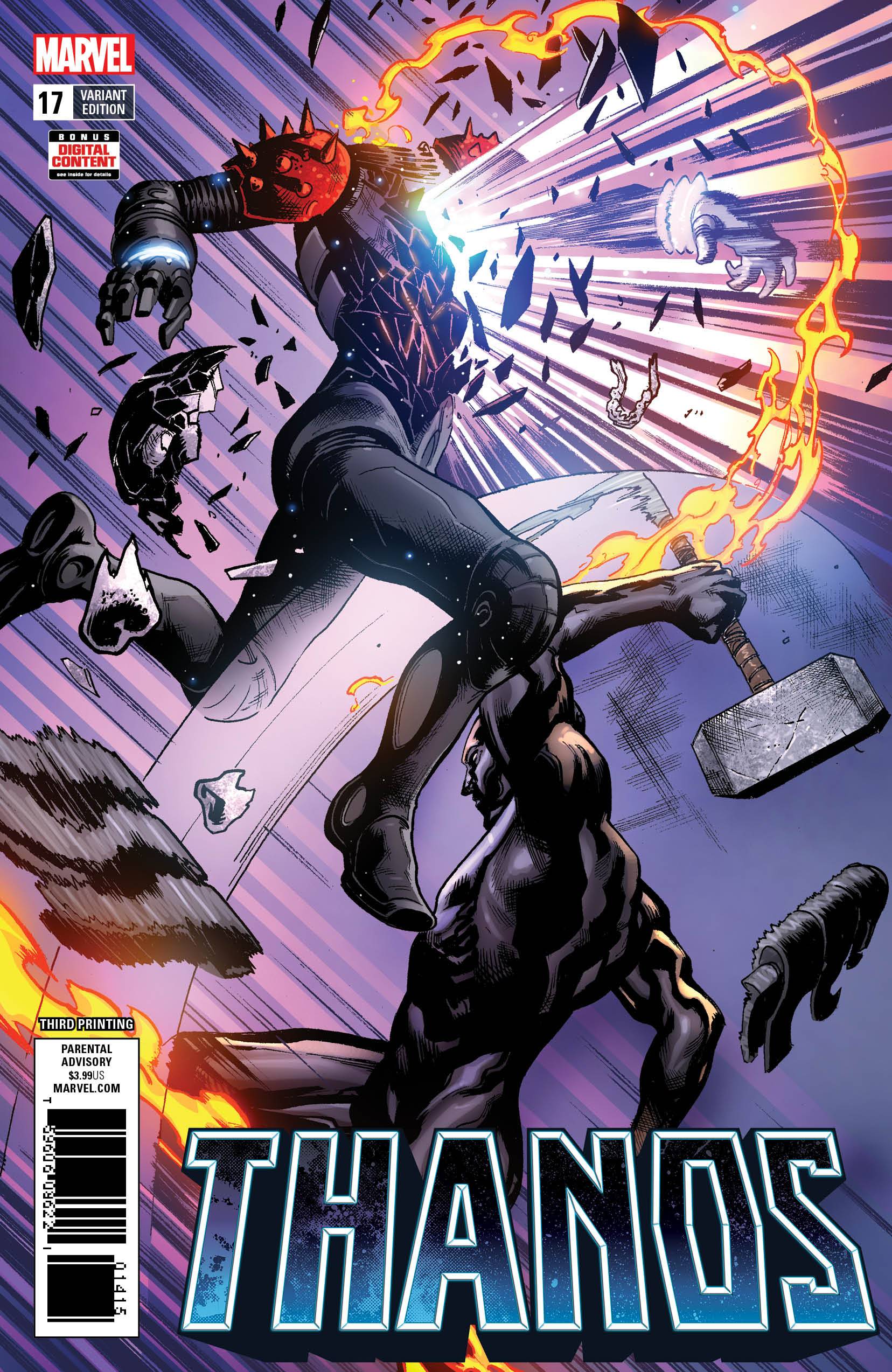 Thanos #17 3rd Printing Shaw Variant Leg