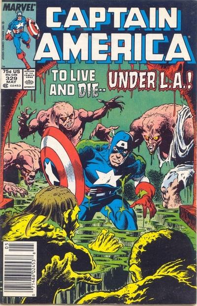Captain America #329 [Newsstand] - Fine - 