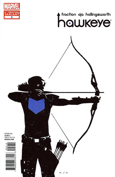 Hawkeye #2 [4th Printing Variant]-Very Fine (7.5 – 9) Fourth Printing