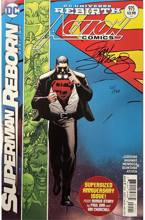 Action Comics Volume 1 #975 Dynamic Forces Signed By Dan Jurgens