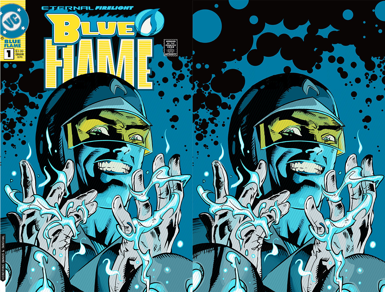 Blue Flame #1 Cape & Cowl Comics Exclusive Nate Gooden & Tim Daniel Combo Pack