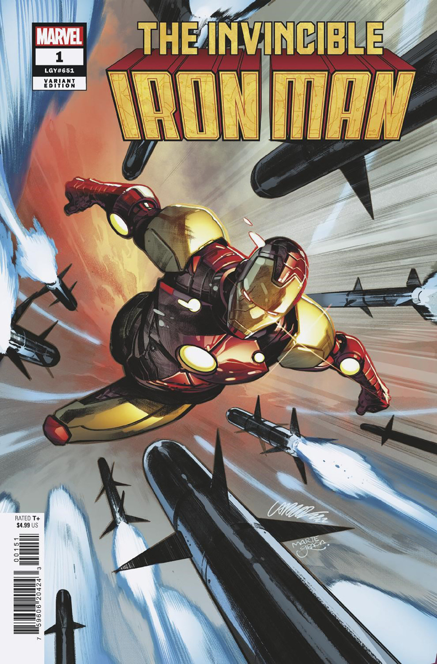 Invincible Iron Man #1 1 for 25 Incentive Larraz Variant (2022)